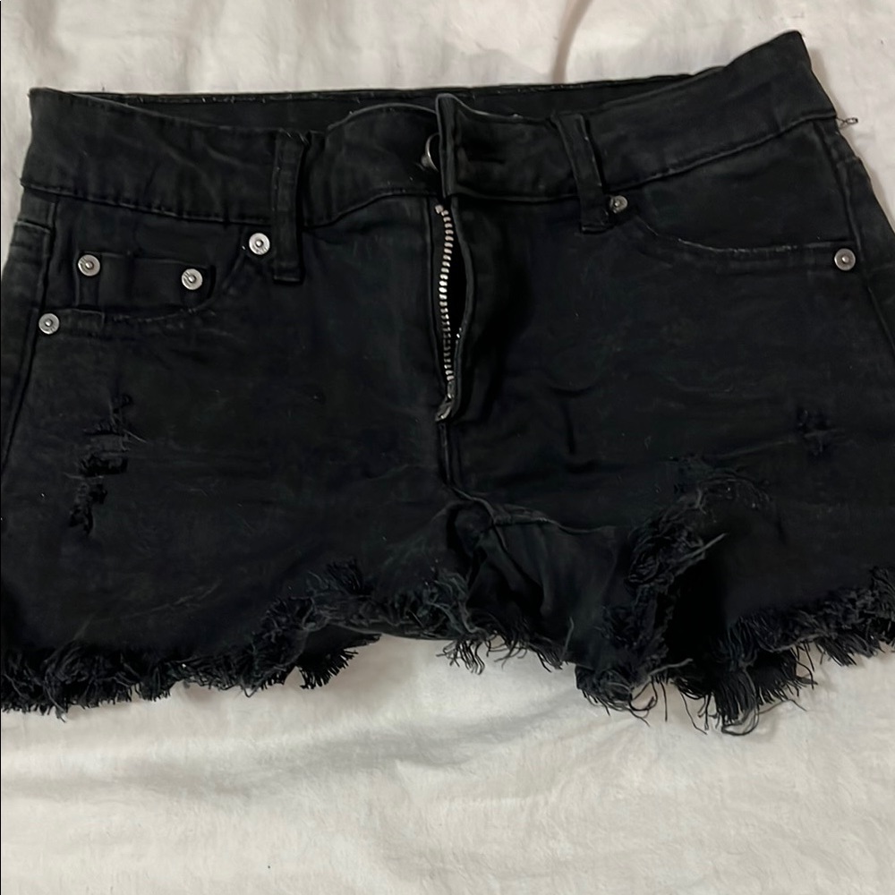 Black Tractr Denim Shorts Size girls 10